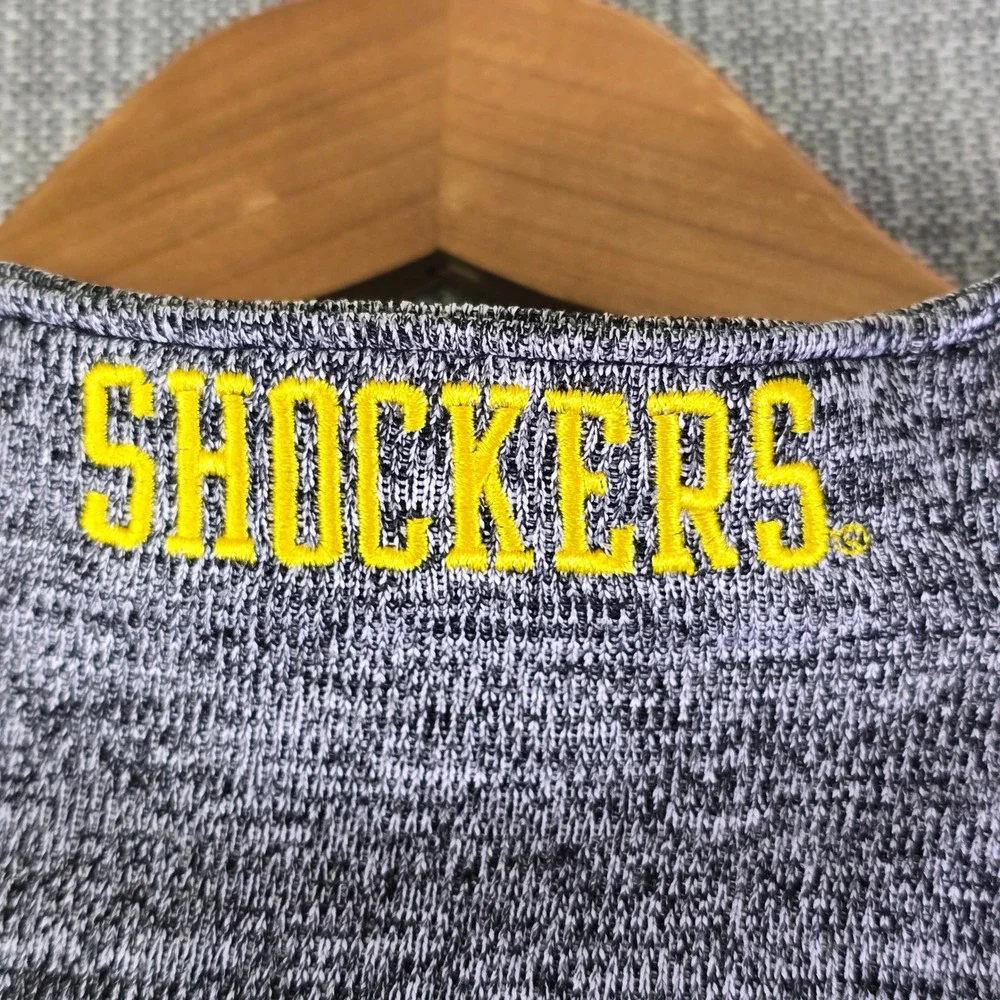 NWT Wichita State Shockers Quarter Zip Pullover Mens XL Gray Knit Champion NEW